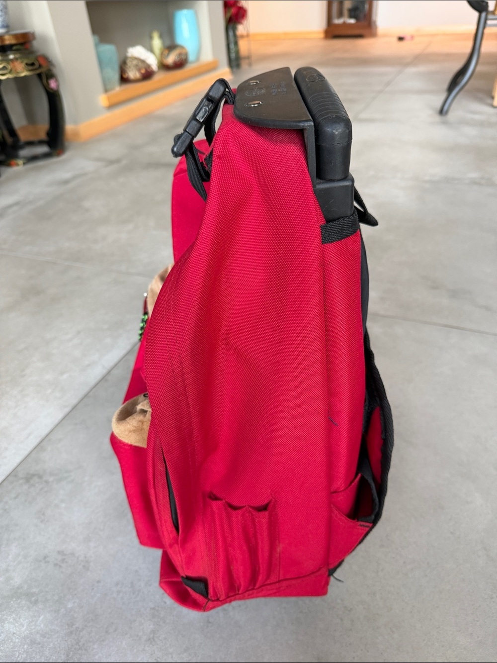 Olympia Sports Plus Red Rolling Backpack - Picture 13 of 13